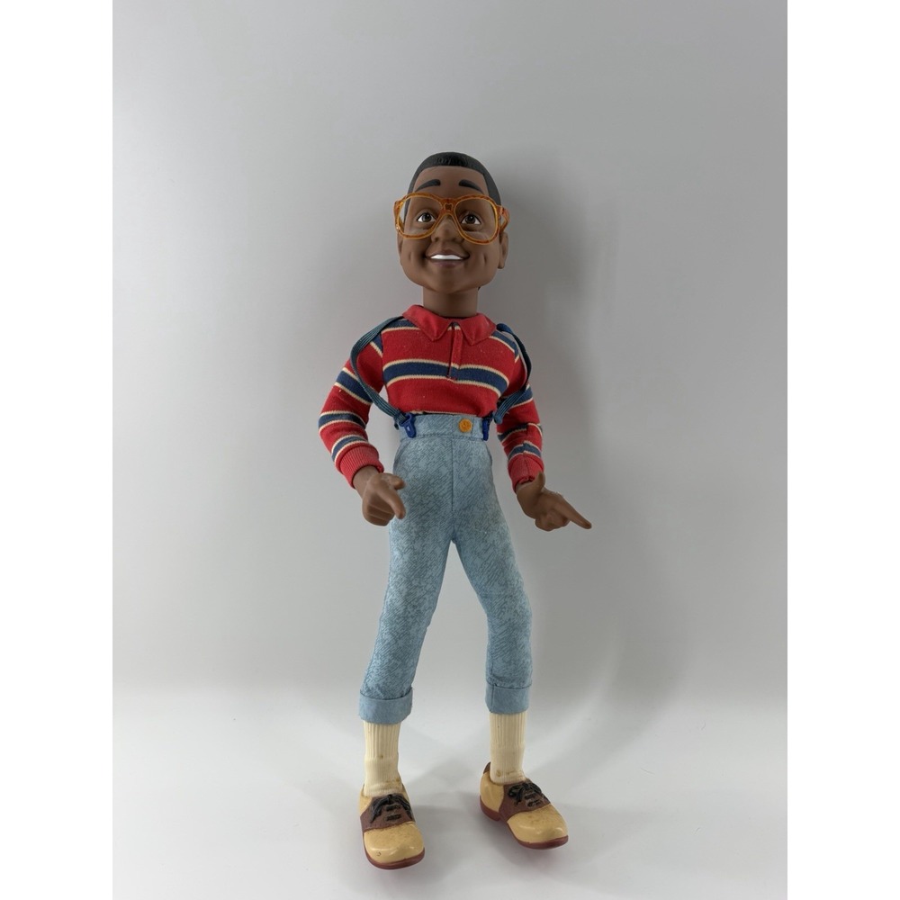 Vintage 1991 Family Matters Steve Urkel Hasbro Talking Pull-String 17" Toy Doll
